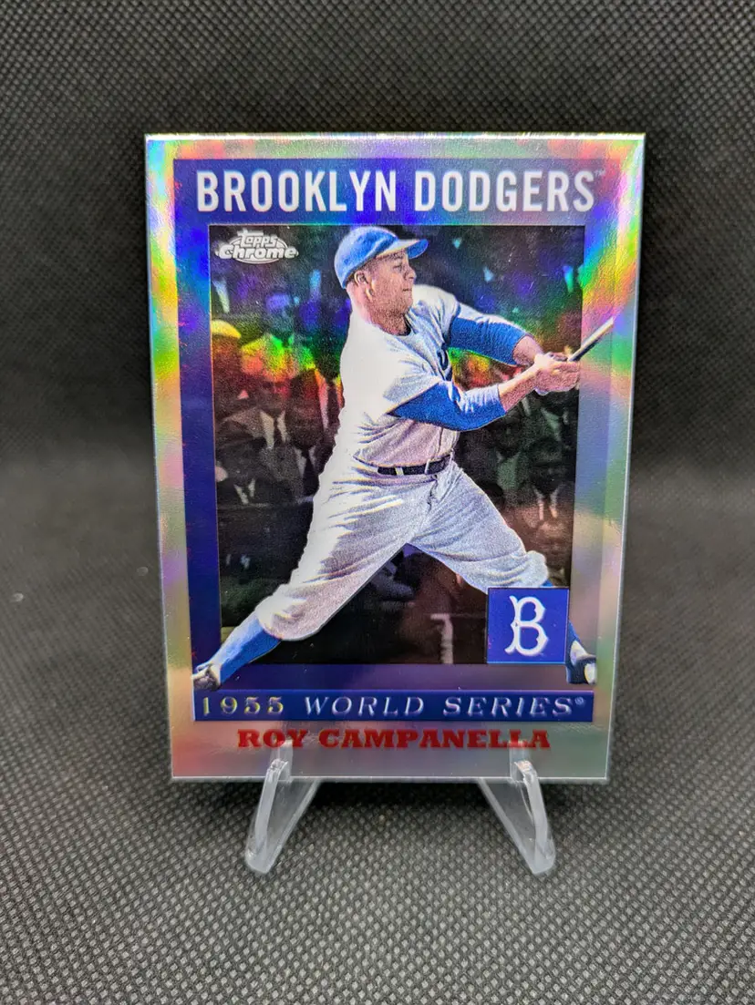 Roy Campanella 2025 Topps Chrome 1955 World Series Refractor #55WS-1 - Brooklyn Dodgers