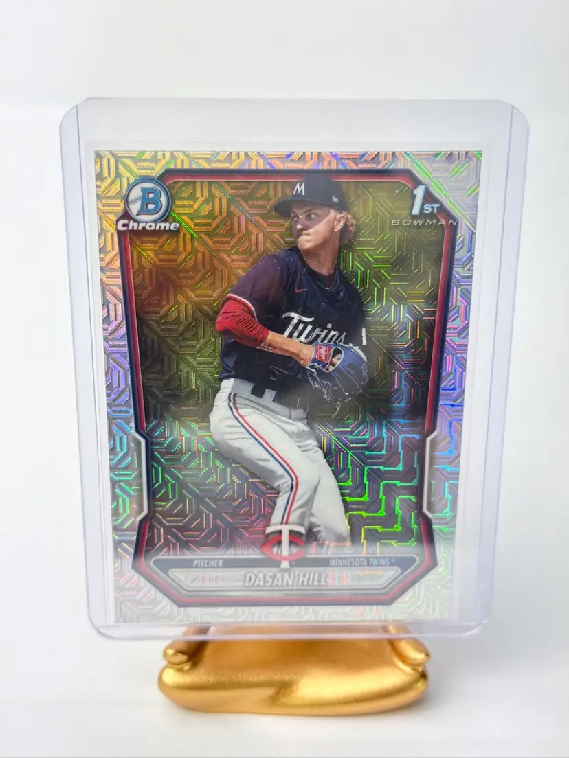 Dasan Hill - Mojo Refractor - 2026 Bowman Chrome Dasan Hill Minnesota Twins Mojo Refractor 1st Bowman Prospect #BCP-88
