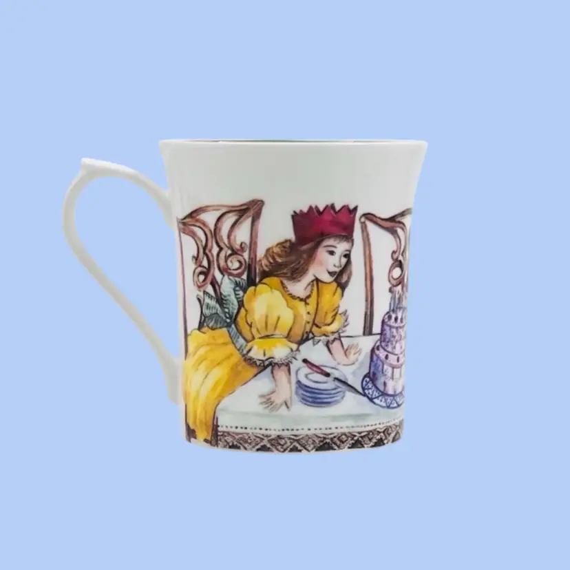 #156- Children’s Tea Cup Sundays Child By Churchill Queens “Fine China” 
Birthday Day Week Cupcake Party Princess Crown