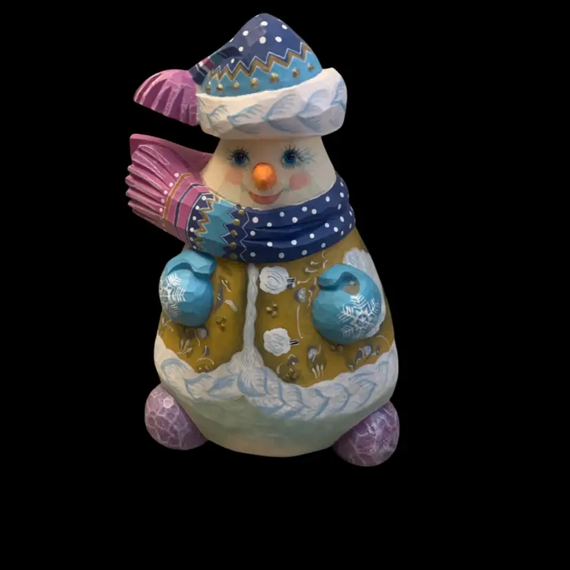G. DeBrekht Happy Snowman #54270 3 X 2 1/2 X 5 Inches