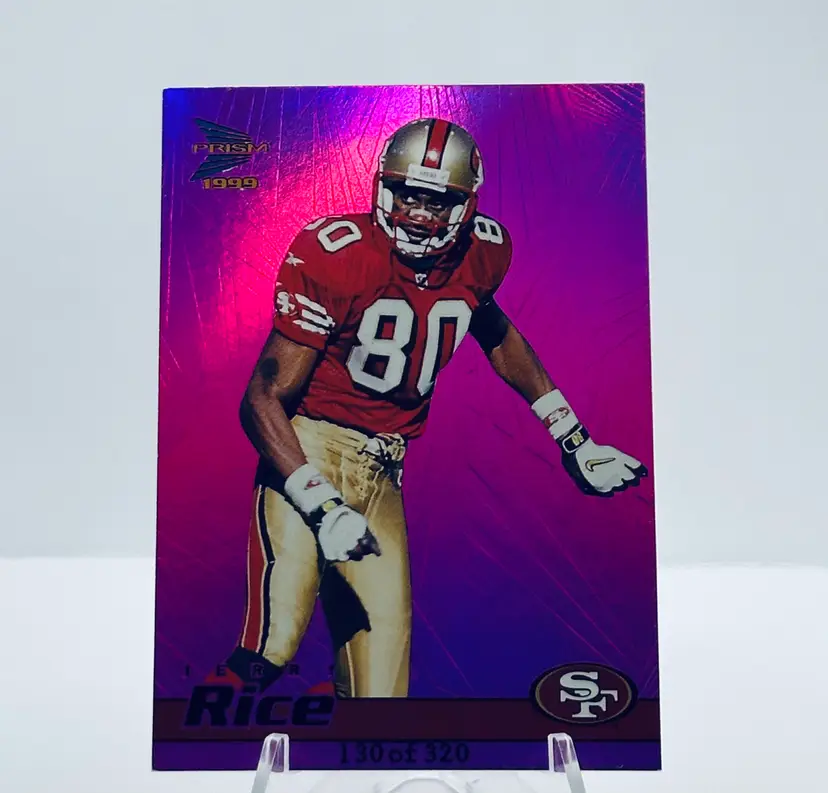 Jerry Rice 1999 Pink Prizm #/320 - San Francisco 49ers