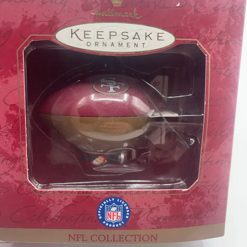 Hallmark San Francisco 49Ers Blimp Ornament 1997 New In The Box