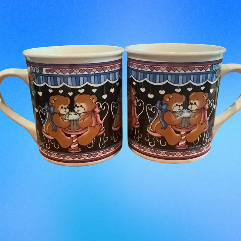 Enesco Lucy & Me 1992 Soda Shop Mugs