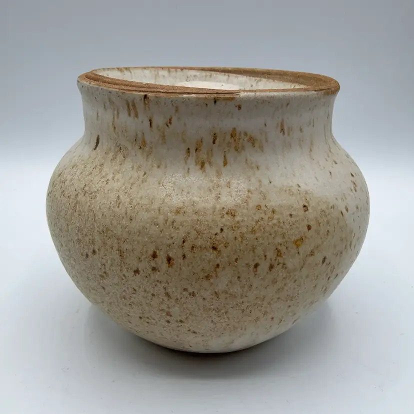 Studio Art Pottery Lidded Jar Signed Wendy Olew ‘79