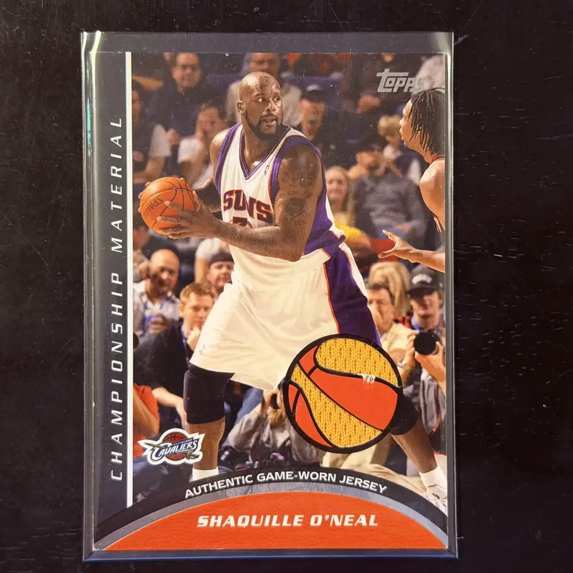 Shaquille O'Neal Basketball Card Shaq Topps Game Worn Jersey Relic 2009-10
