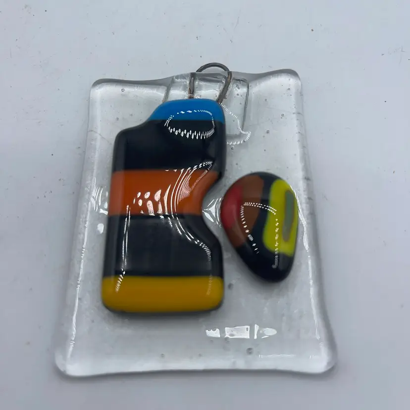 07-Fused Glass, Small Window Hanger 3.5 Inches
