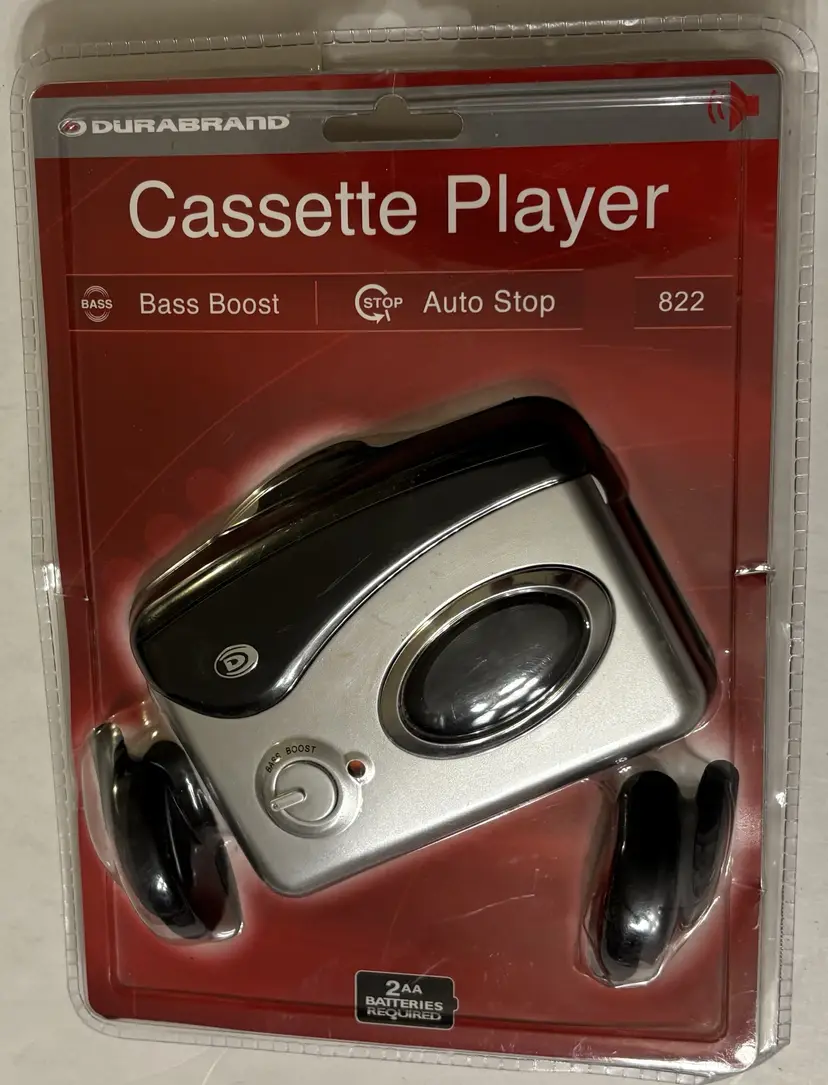 Durabrand Cassette Player with Bass Boost and Auto Stop 822 Silver New