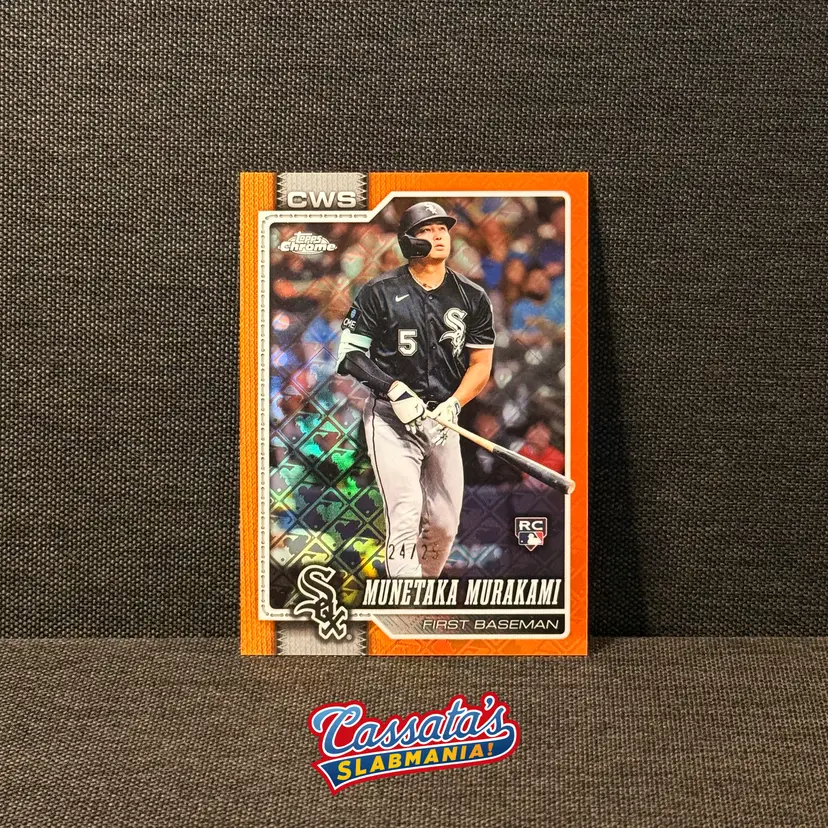 Munetaka Murakami: 2026 Topps Chrome Update, Logofractor,  Orange, 24/25 / #274