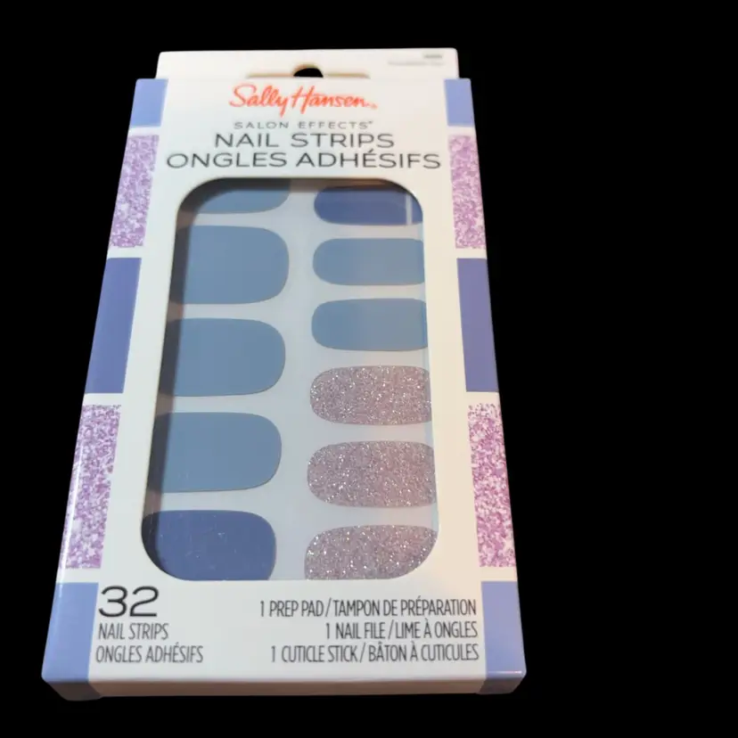 Msrp $10 – Sally Hansen Saloni Effects Nail Strips, 32 Nail Strips, One Prep Pad, One Nail File And One Cuticle Stick