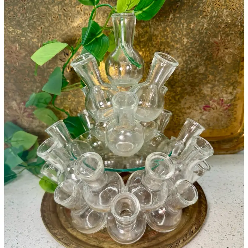 😻 Mid-century modern 25-stem cluster bud vase and plant propagation station