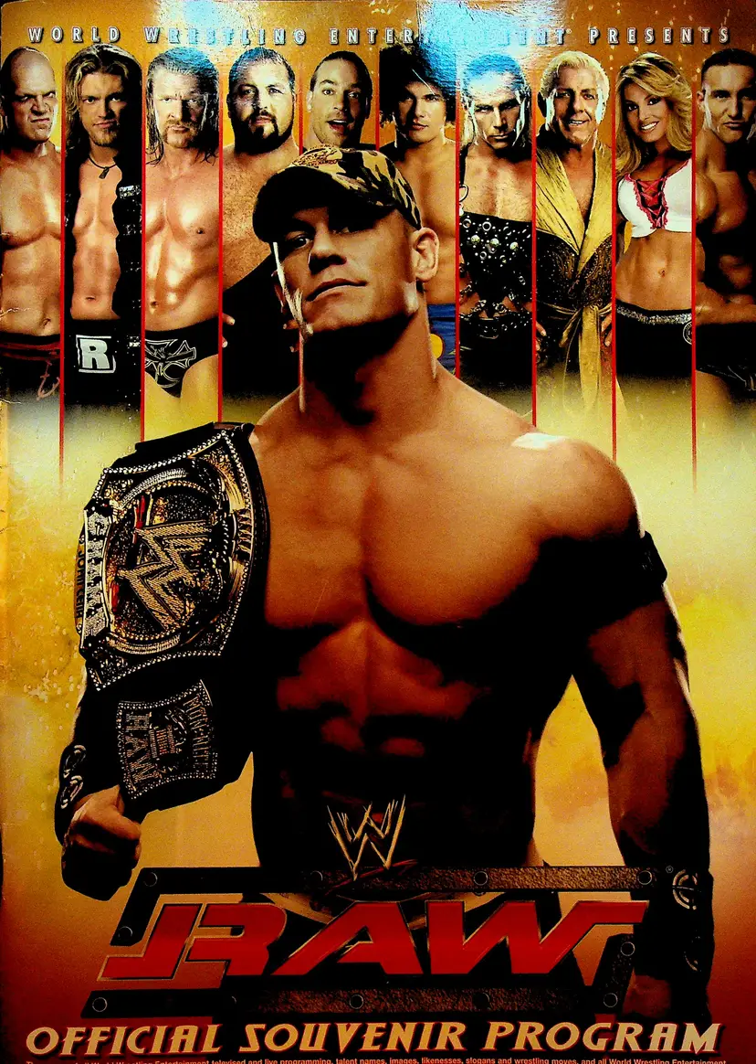 WWE 2006 Raw Smack Down Wrestling Souvenir Program