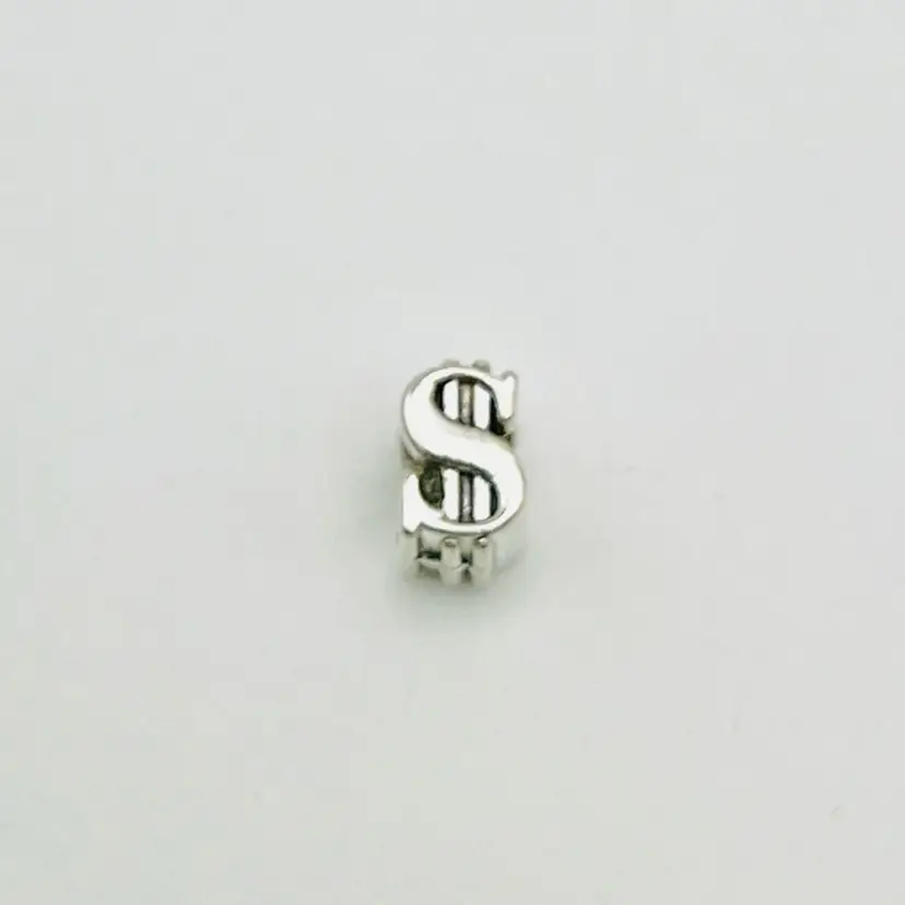 Cash Money Dollar Sign Silver Tone European Charm - Collectable Classic Edition