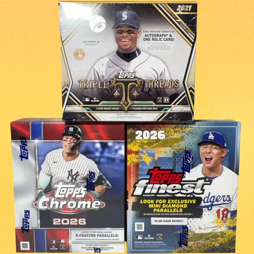 2021 Topps Triple Threads/ ‘26 Chrome/‘26 Finest Baseball 3 Box Mixer Live Team Rip #1 MBB2043 (stacked shipping)
