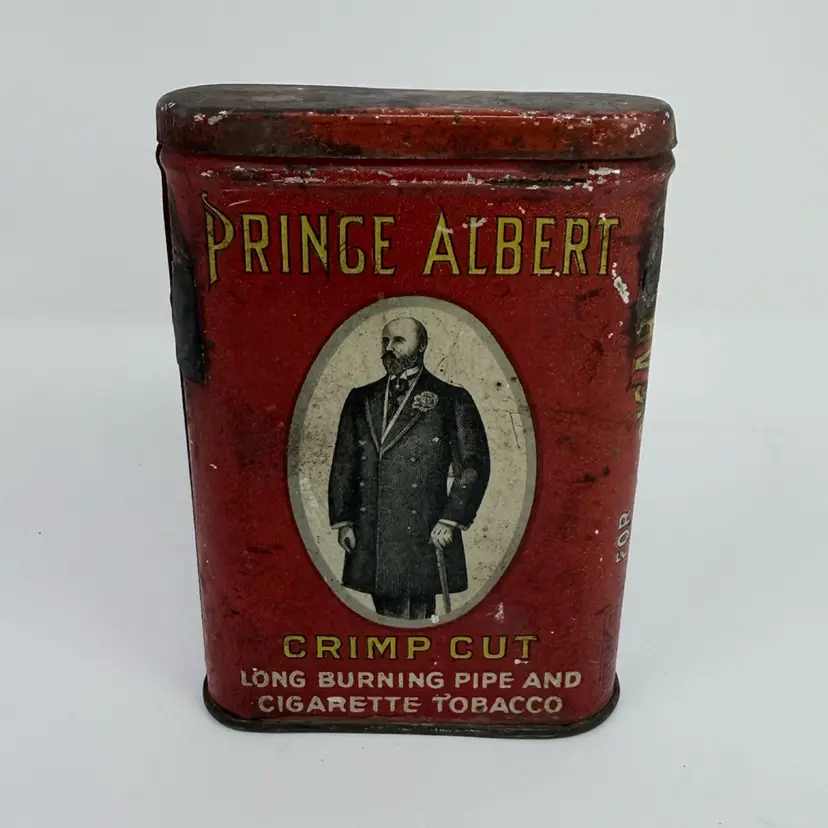 Vintage Prince Albert Crimp Cut Tobacco Tin