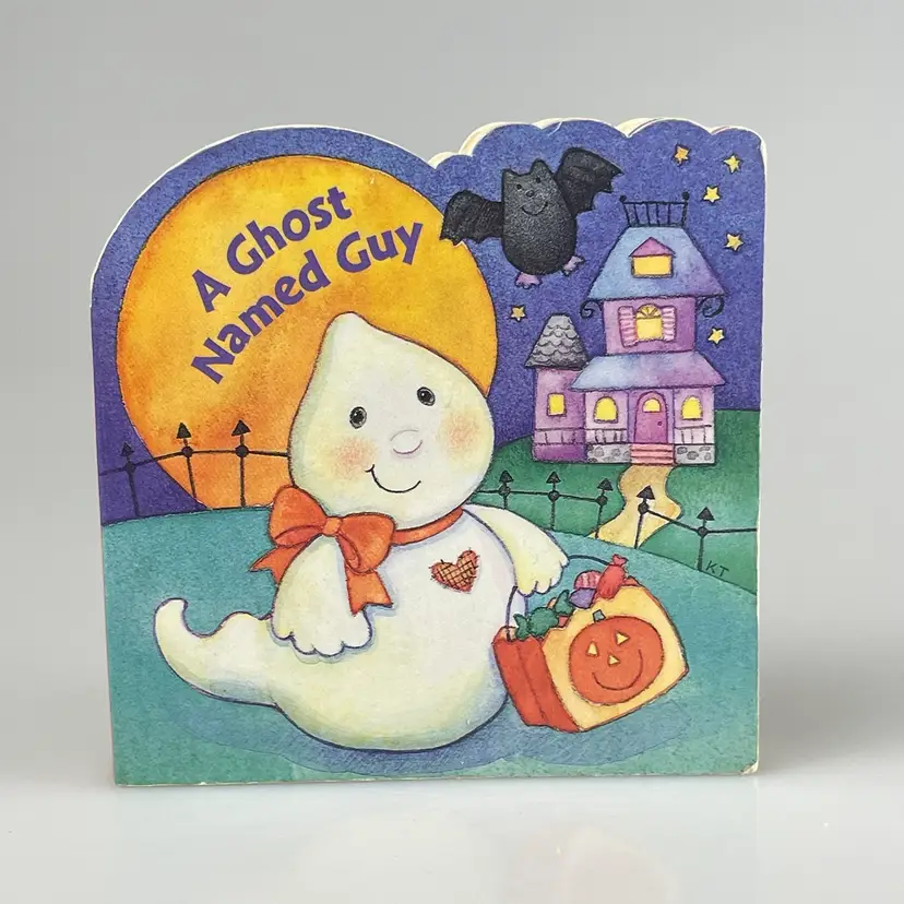 A Ghost Named Guy by Linda Lee Elrod Hallmark 1996 Kids Mini Board Book Halloween