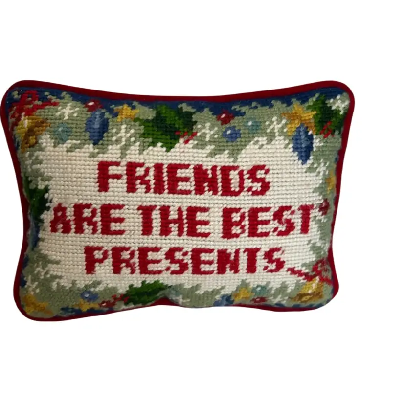 Red And Black Needlework 8x6
“Friends Are The Best Presents”