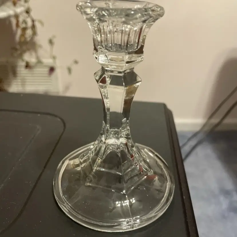 Lead Glass Candlestick