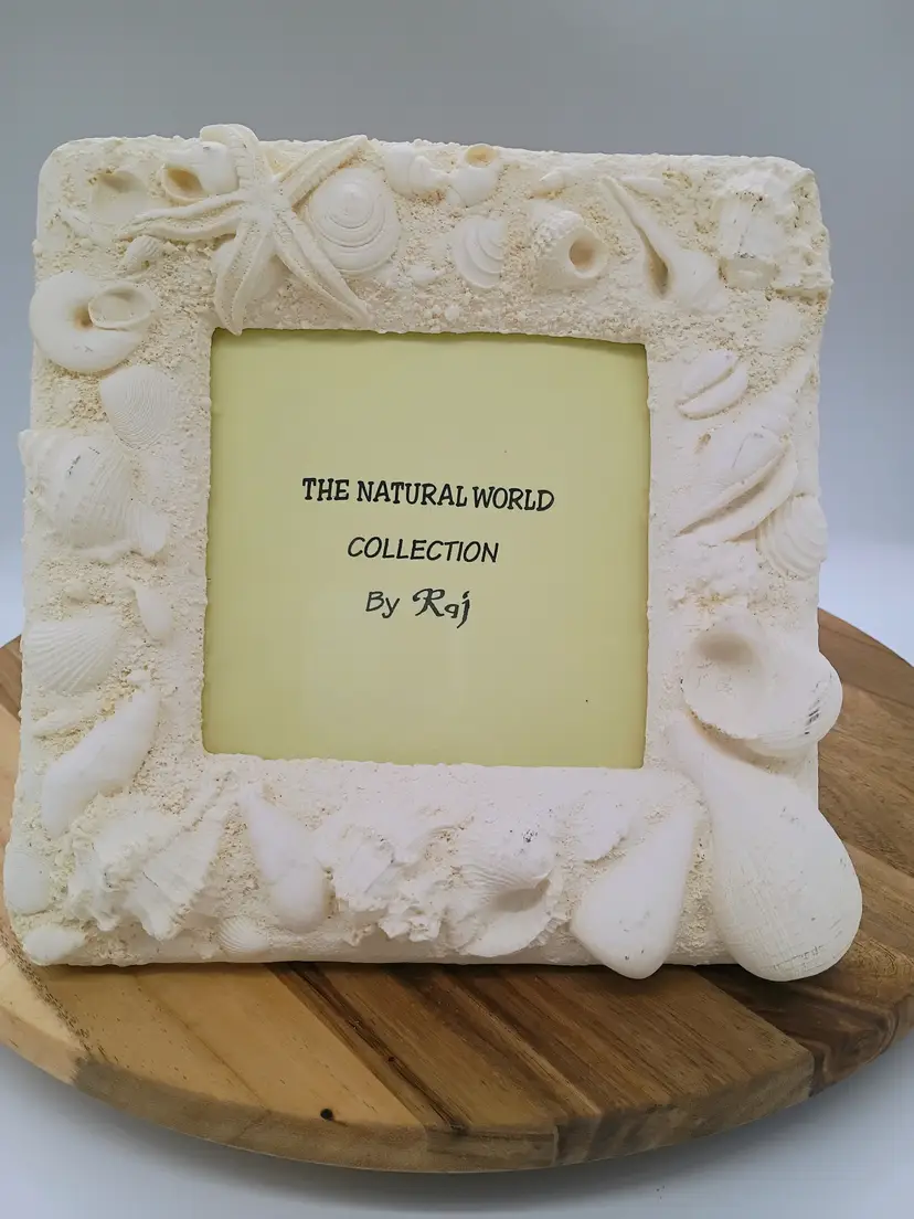 The Natural World By Raj 3D Textured Seashell Photo/ Picture Frame Holds 5x5 photo.
