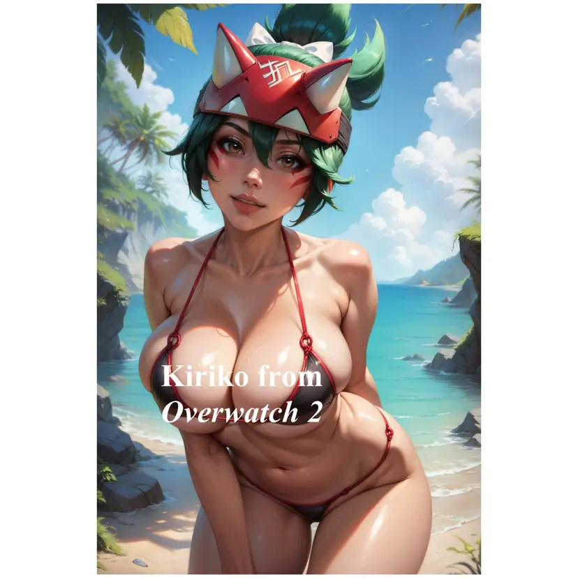 ANIME KIRIKO FROM OVERWATCH SERIES 4X6 WAIFUZ  PHOTO PRINT