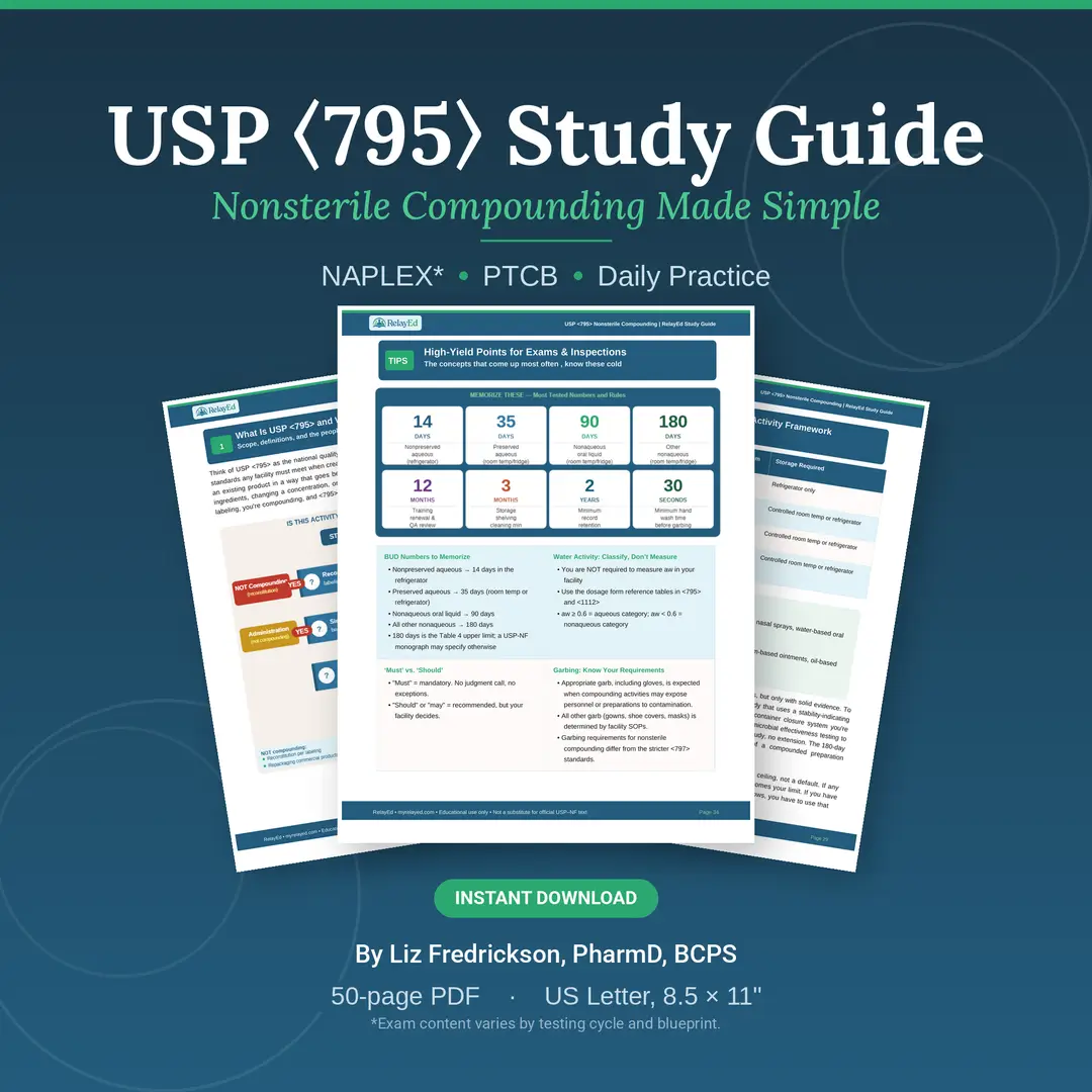 USP ⟨795⟩ Study Guide: Nonsterile Compounding Made Simple (2026)