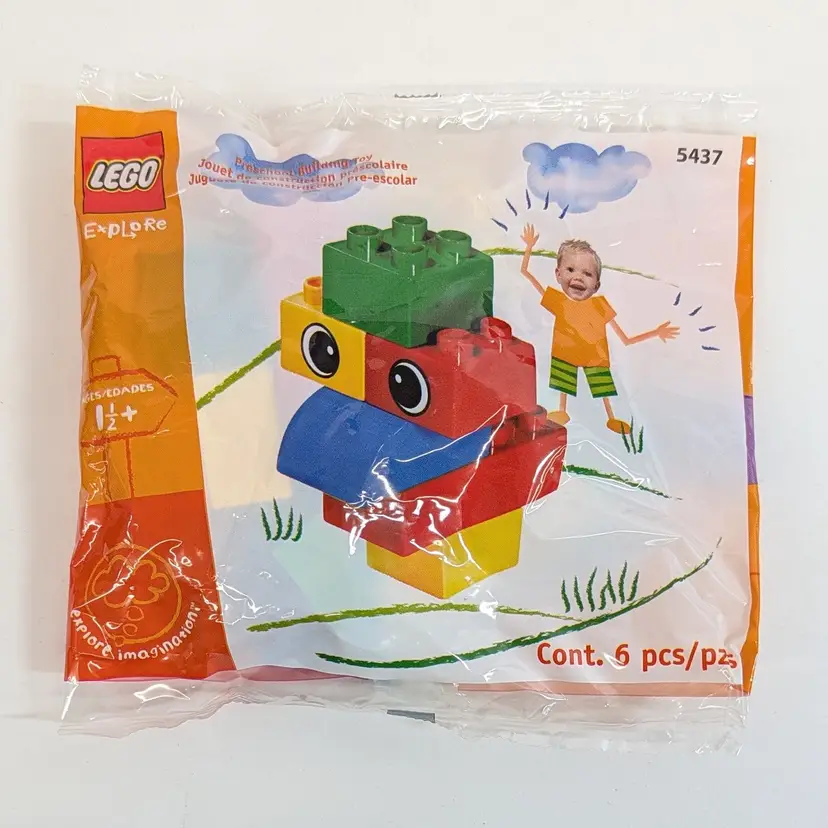 Vintage LEGO DUPLO Chicken Polybag Set 5437 Retired Bird Preschool Building Toy