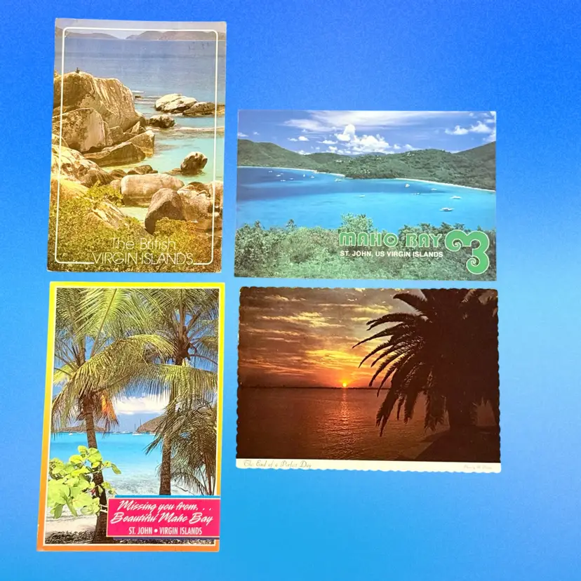 KK — Lot/4 I Need A Vacation Continental DB Postcards, Posted