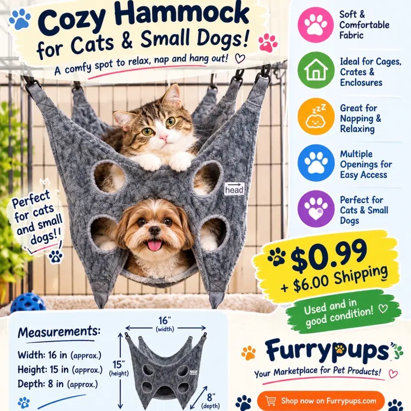 Cozy Gray Pet Carrier Sling