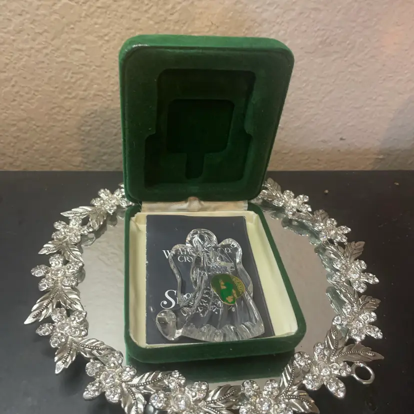 NIB Waterford Crystal 3” Snowflake Angel Ornament