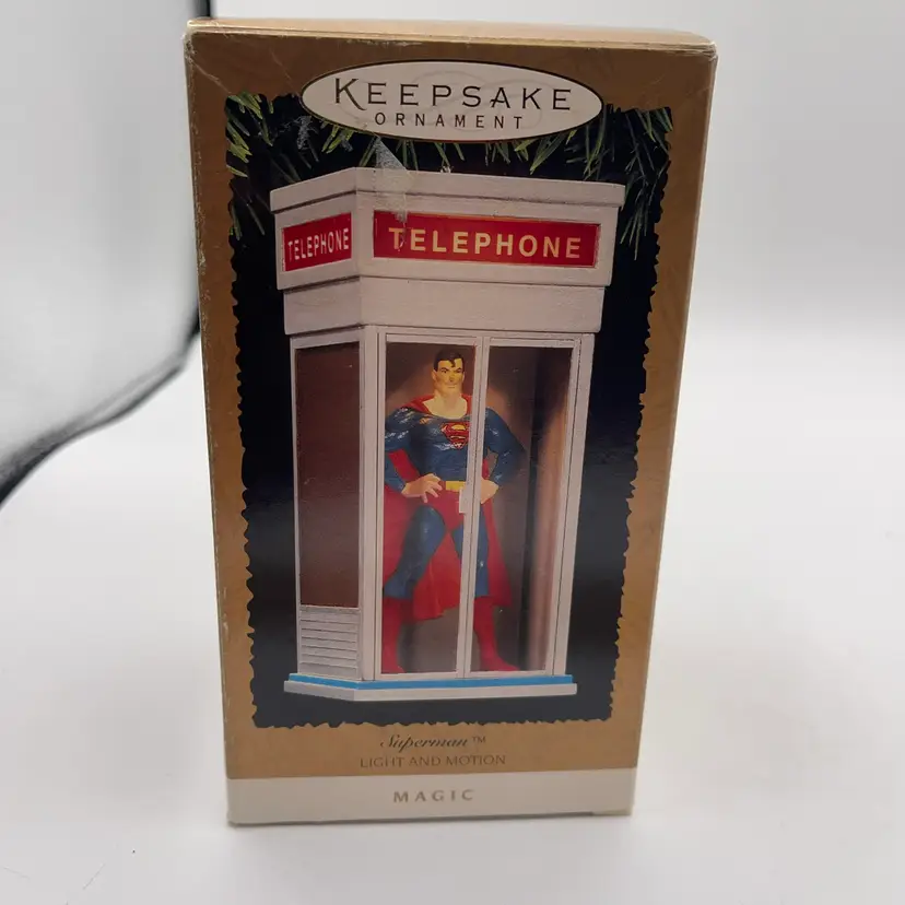 Hallmark Keepsake Superman Light Motion Christmas Ornament 1995 NIB