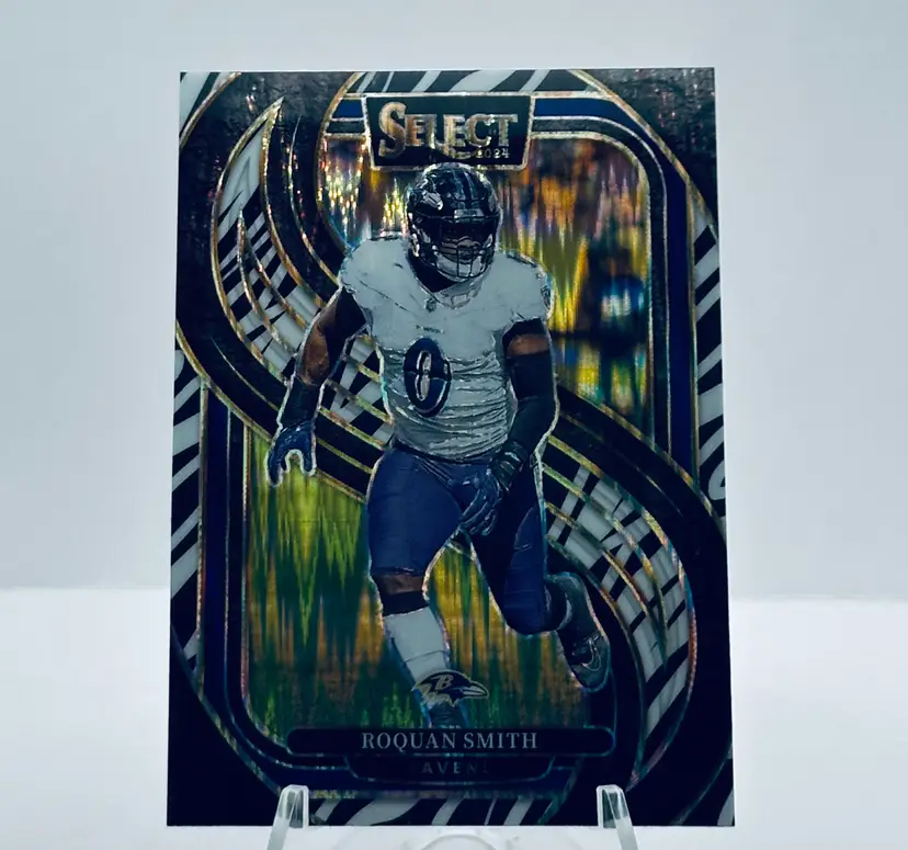 Roquan Smith Select Zebra Premier Level SSP - Baltimore Ravens