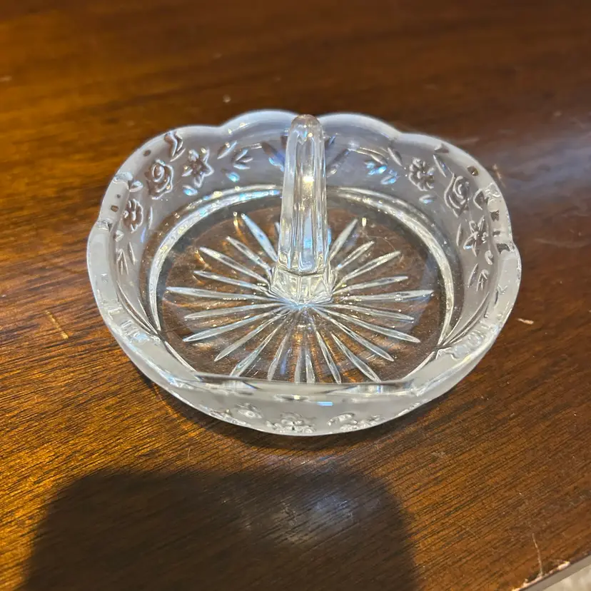Clear Glass Ring Dish