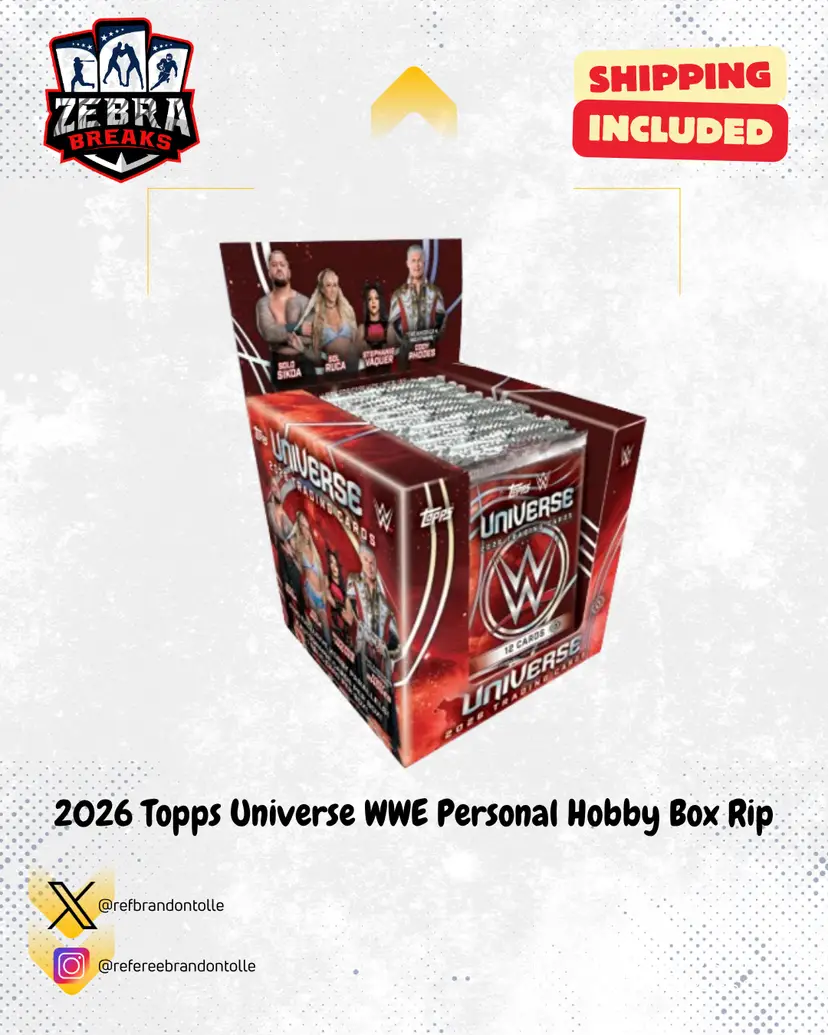 2026 Topps Universe WWE Hobby, Box (Personal Rip)