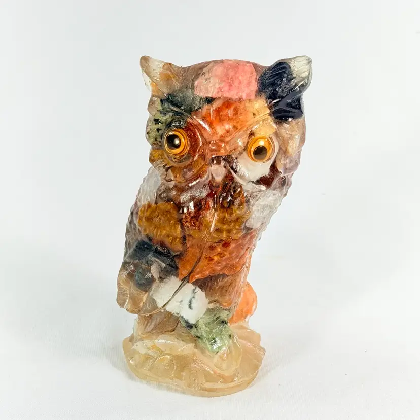 Lucite “Vomit” Owl