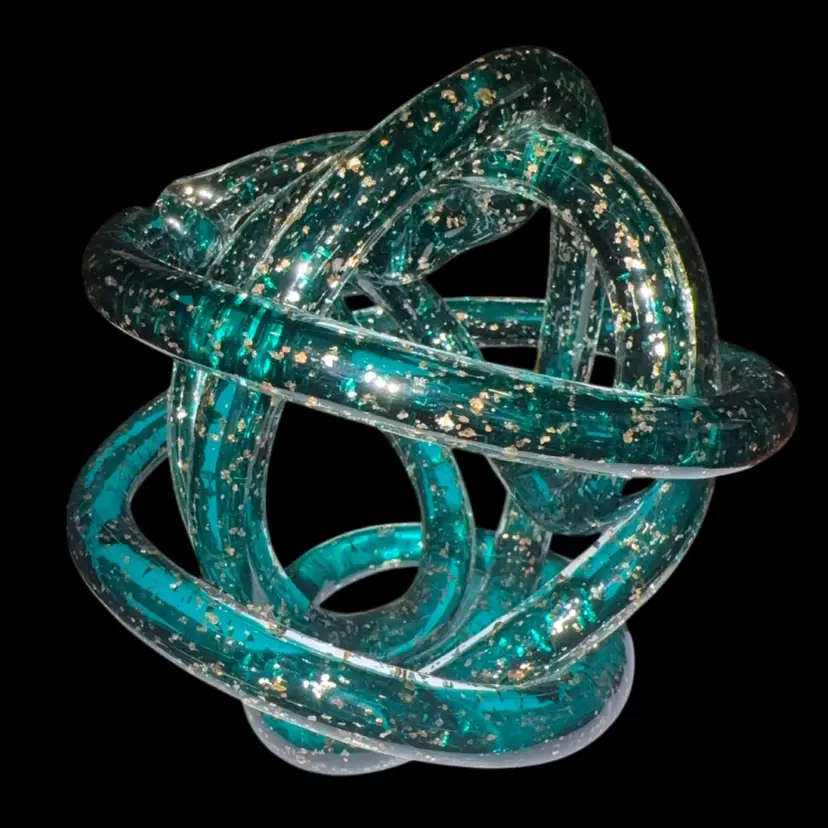Twisted Infinity Love Know Art Glass Sculpture * One Spot I Have To Show