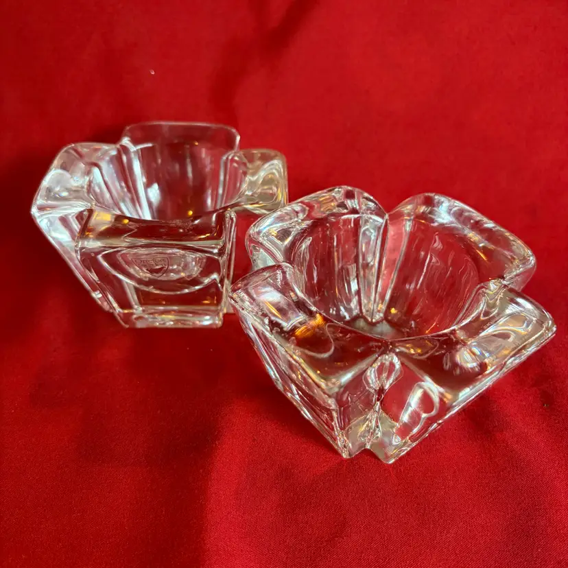 17. VTG Orrefors Crystal Tealights