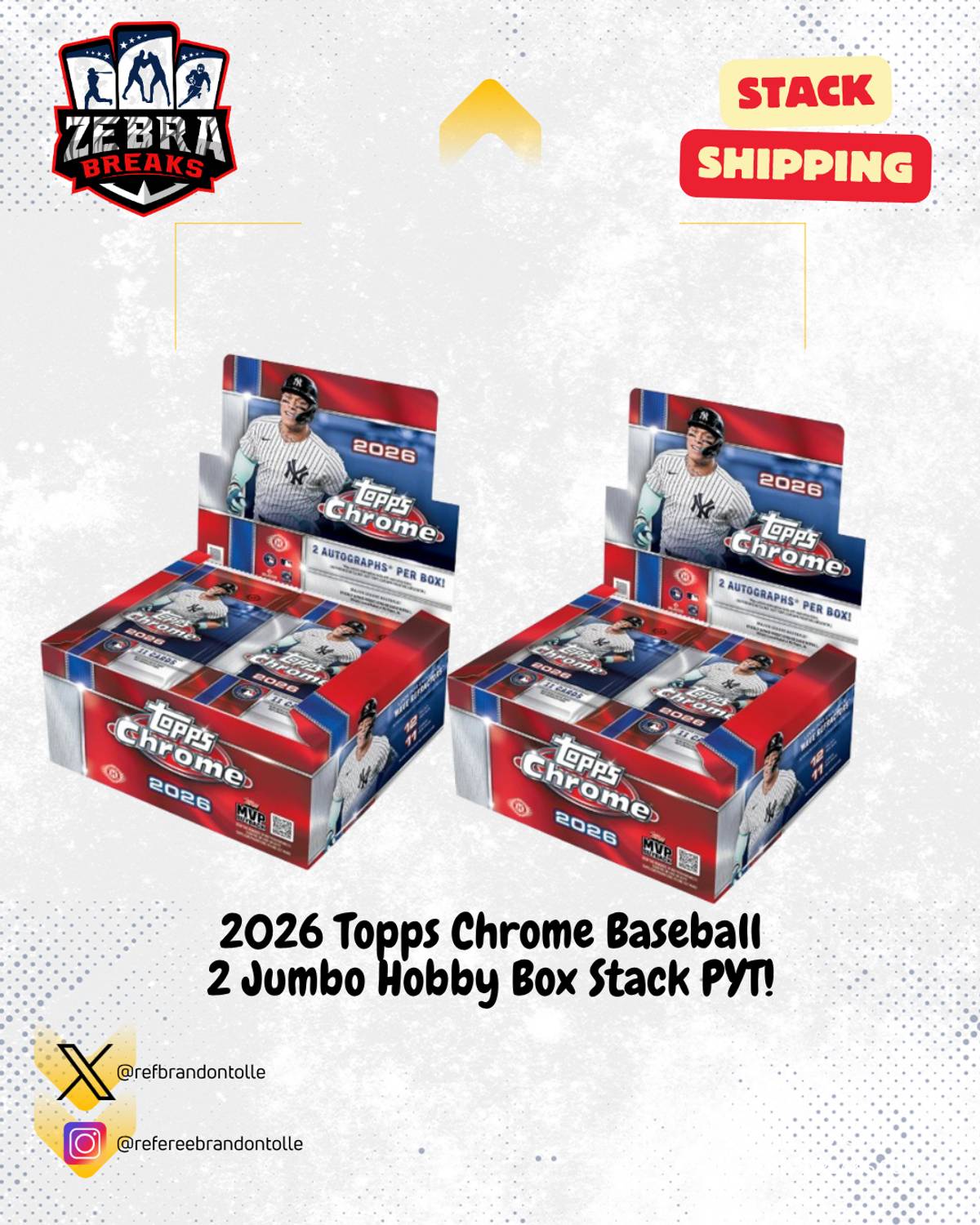 Midwest Box Breaks · ZB 26288: 2026 Topps Chrome Baseball 2 Jumbo