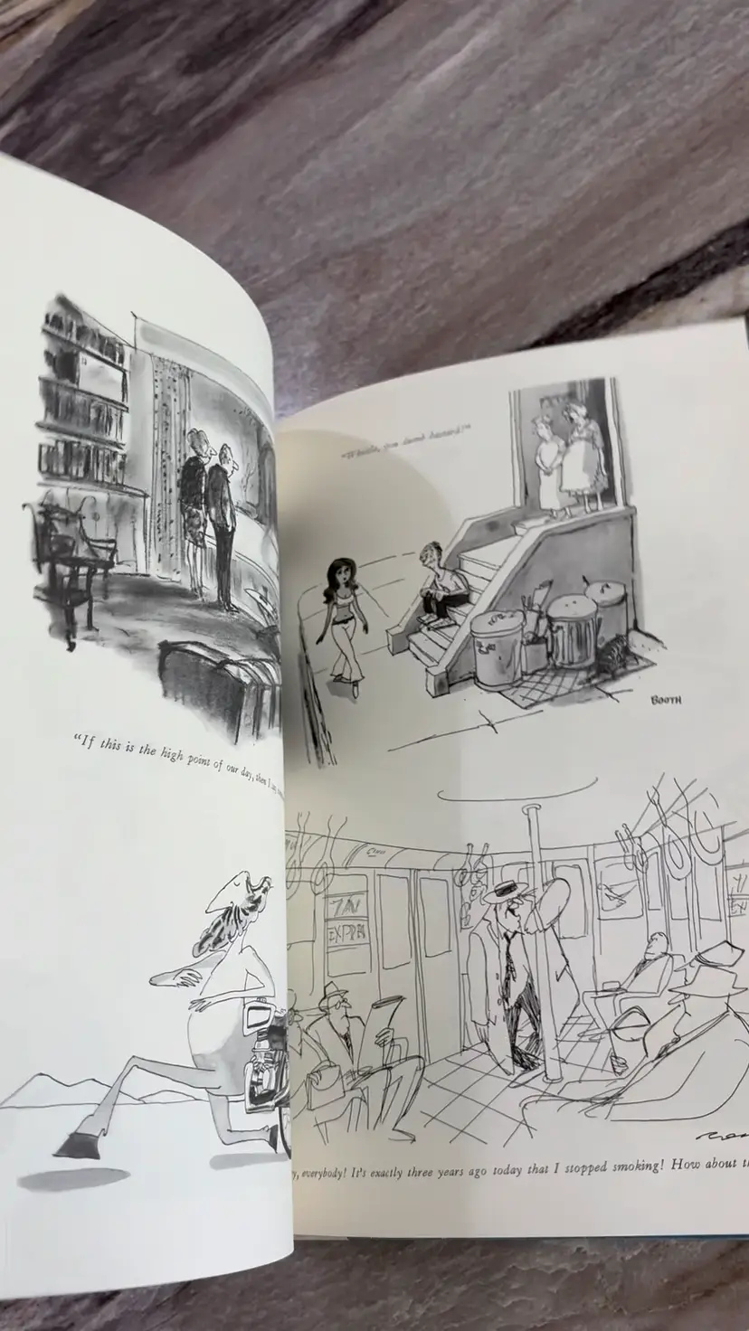 VINTAGE BOOK The New Yorker Album Of Drawings 1925-1975 (Comes With Dust Jacket But Sooo Good Without It!!)
