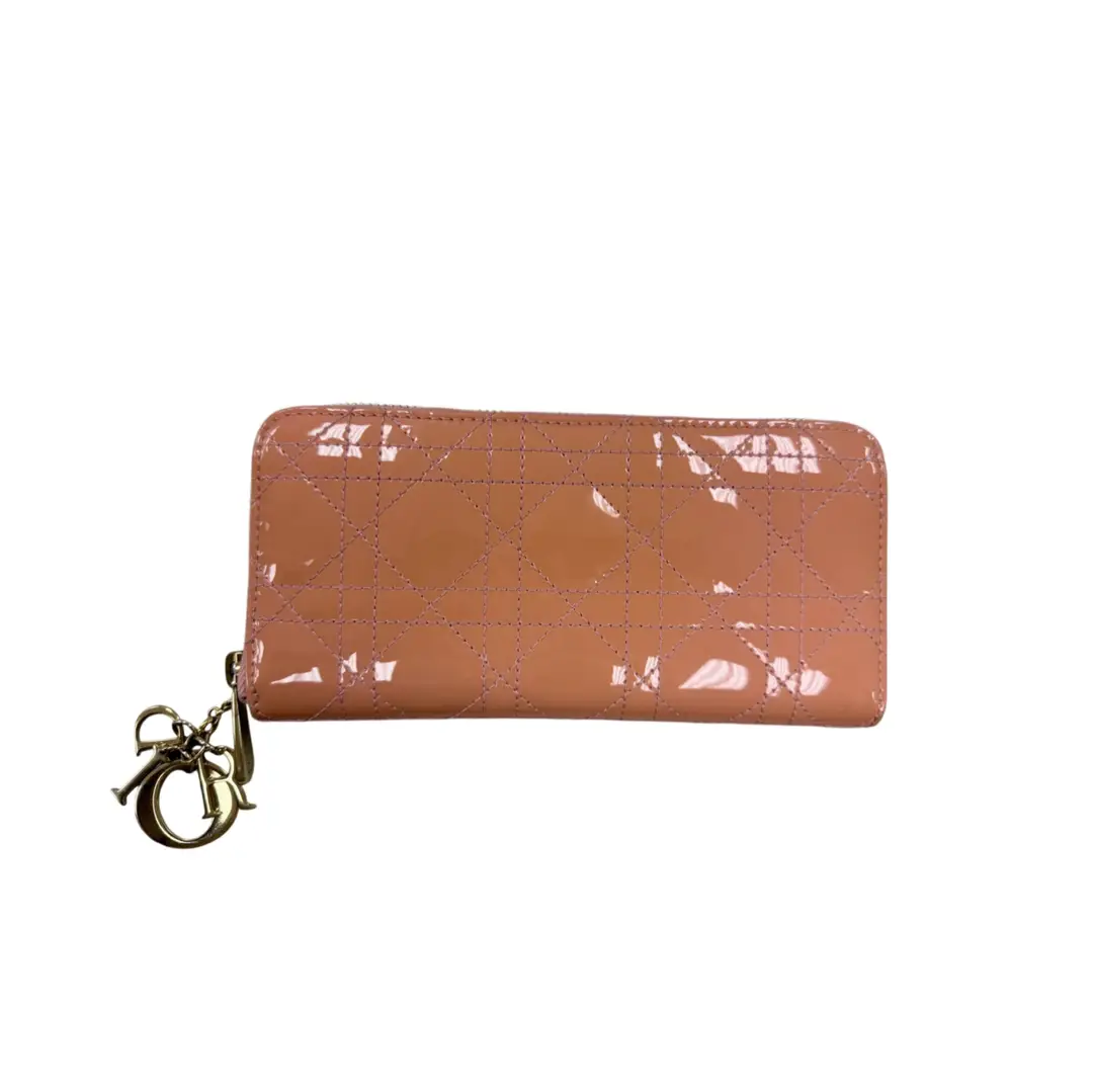 Christian Dior Patent Cannage Wallet
