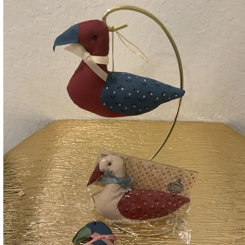 Quilted Duck Ornaments