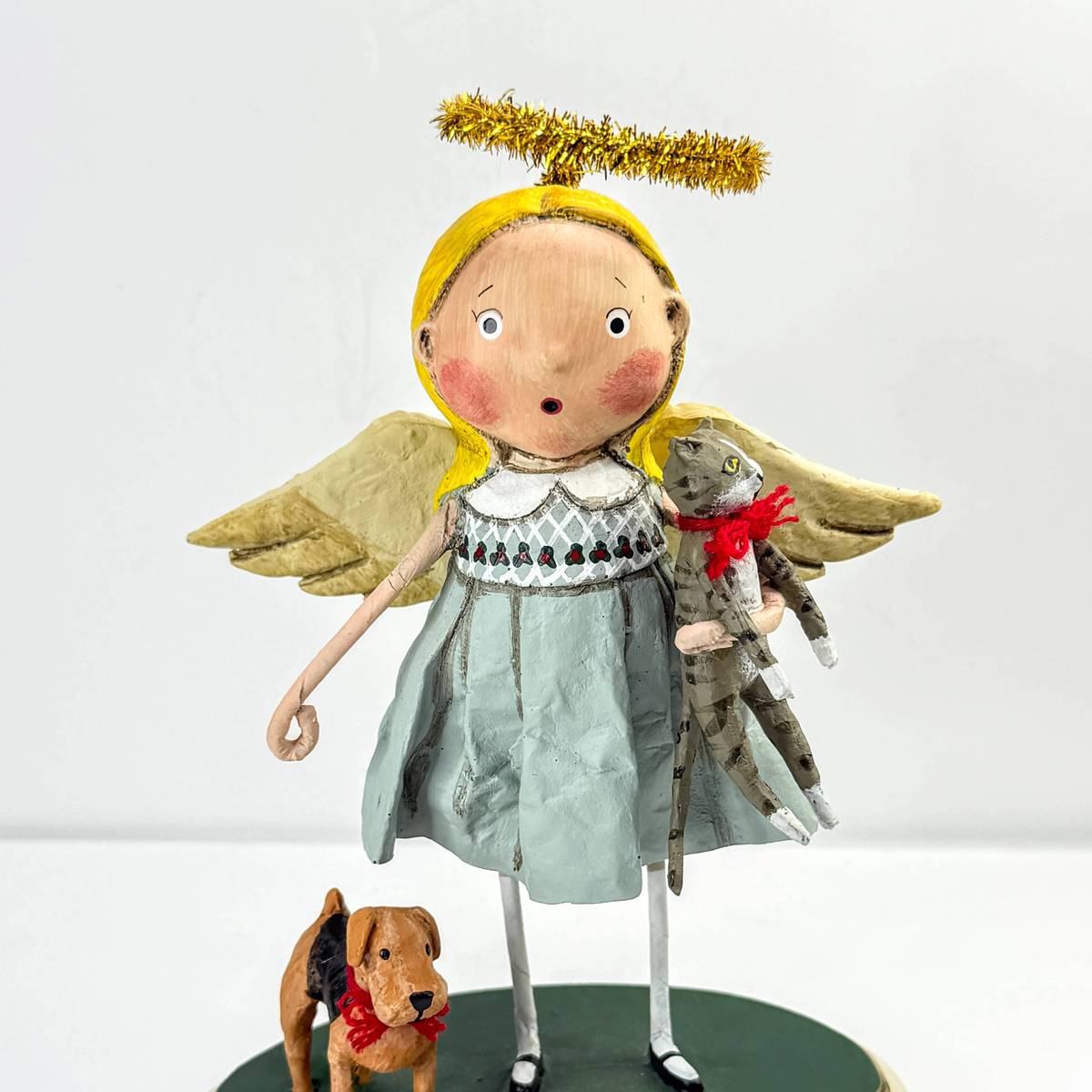 Niknax · Lori Mitchell Animal Keeper Angel Cat Dog Figurine New in Box ...