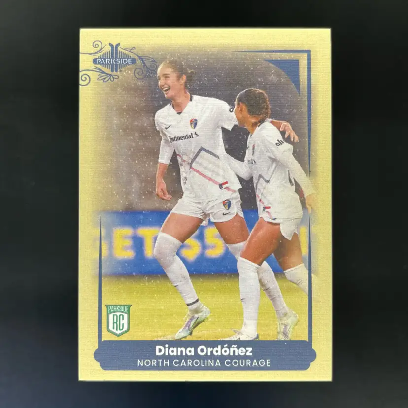 Diana Ordonez 2022 Parkside Paramount Gold 1/1 NC Courage Soccer Card