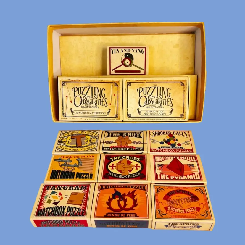 #271- Puzzle Games Brain Teasers Professor Puzzle 2020Match Box Style Packaging Great Graphics