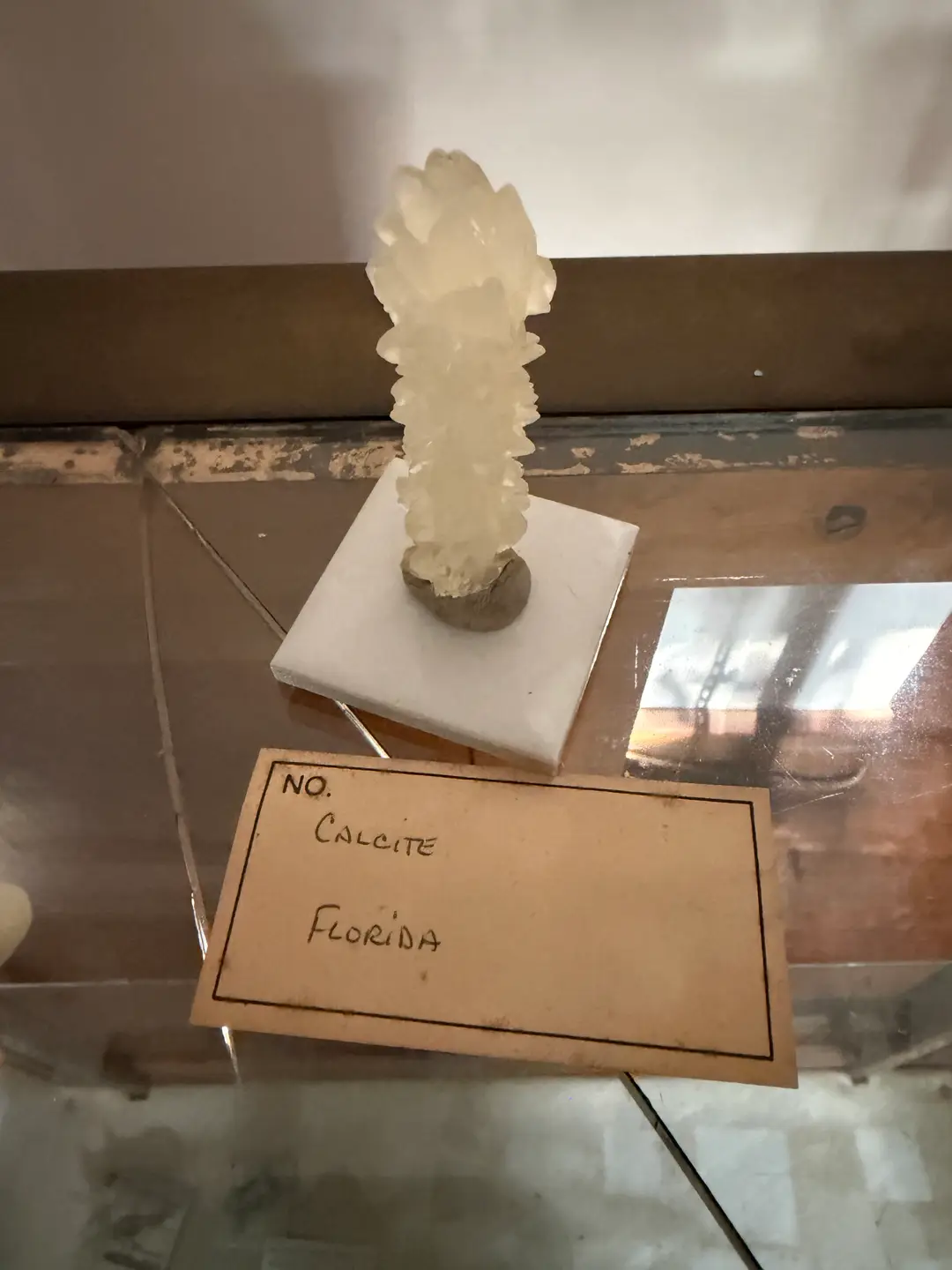Stalactite specimen from Henry Schmidt's collection