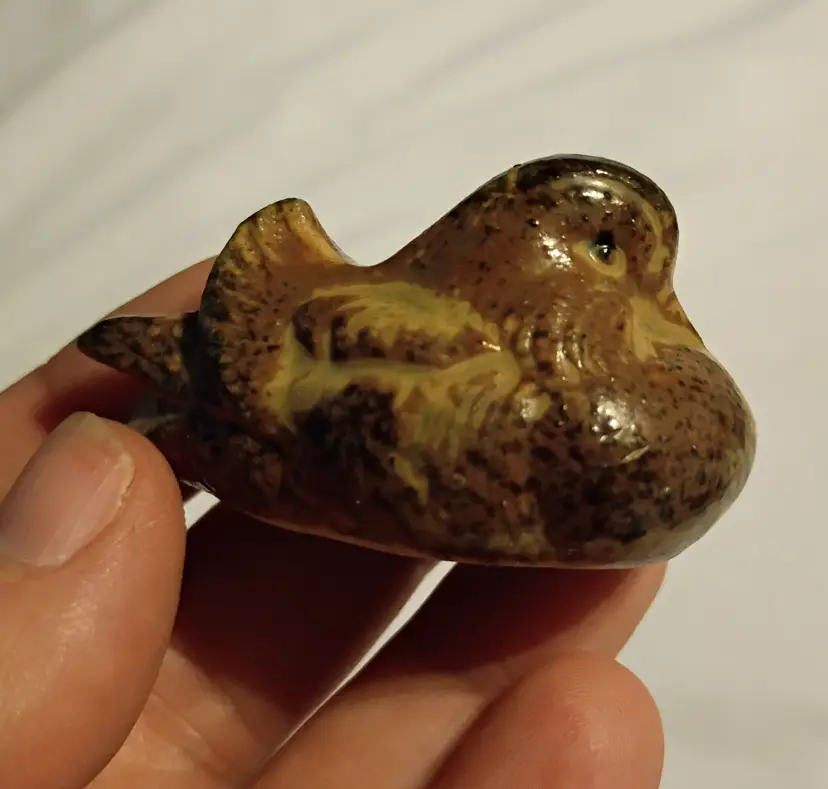 Otagiri mini mandarin duck figurine