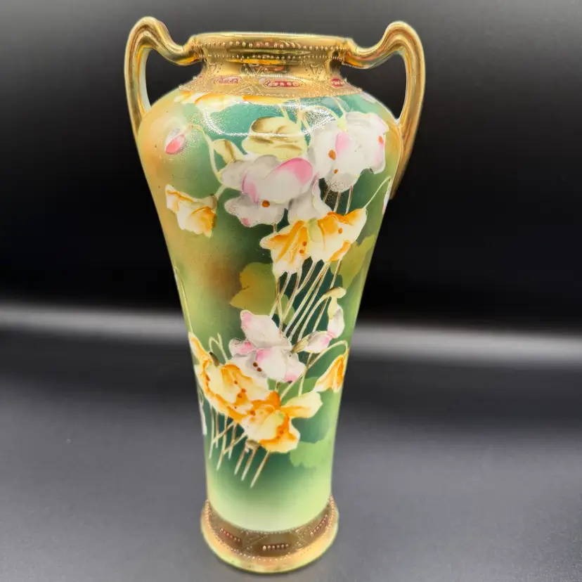 MGP - Antique Nippon Porcelain Vase 10”