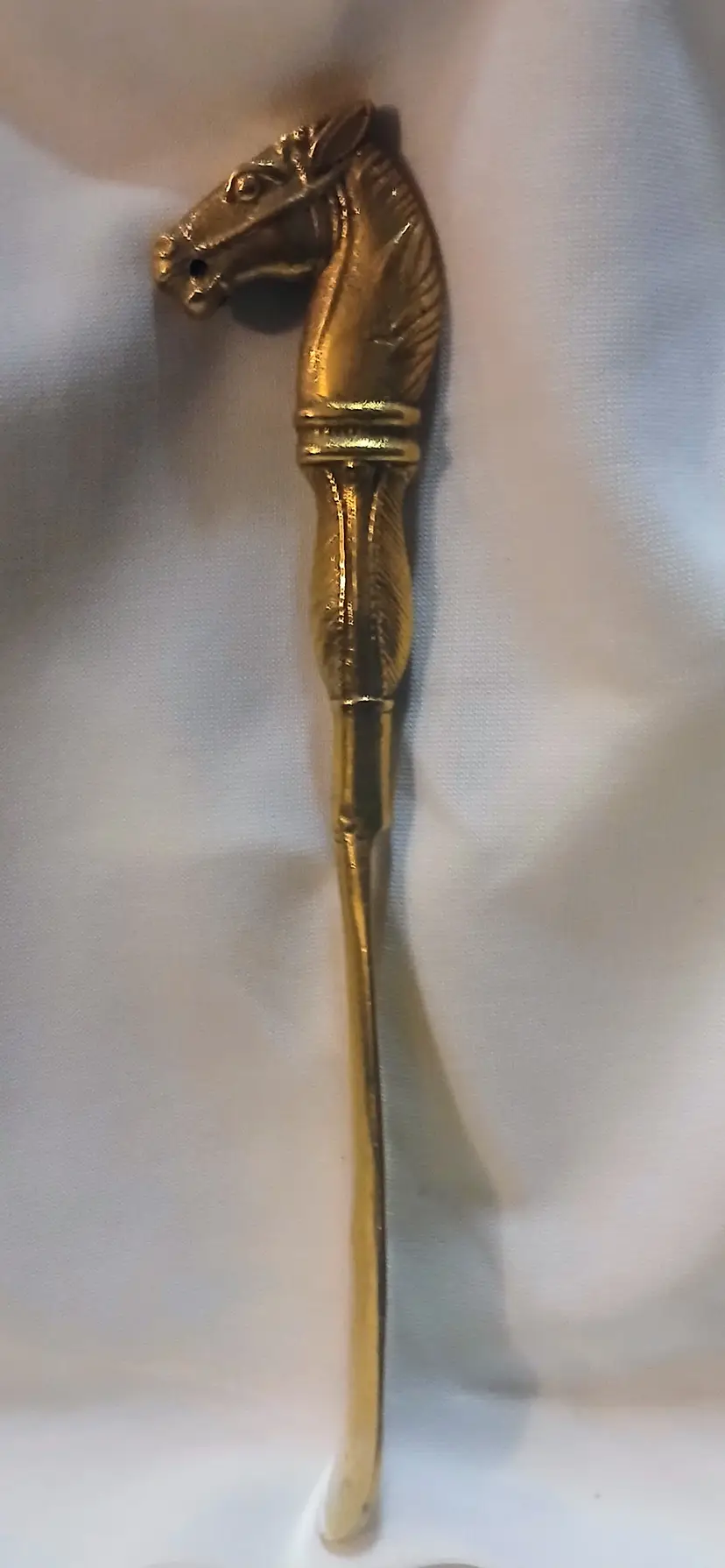 Vintage Brass Horse Shoehorn