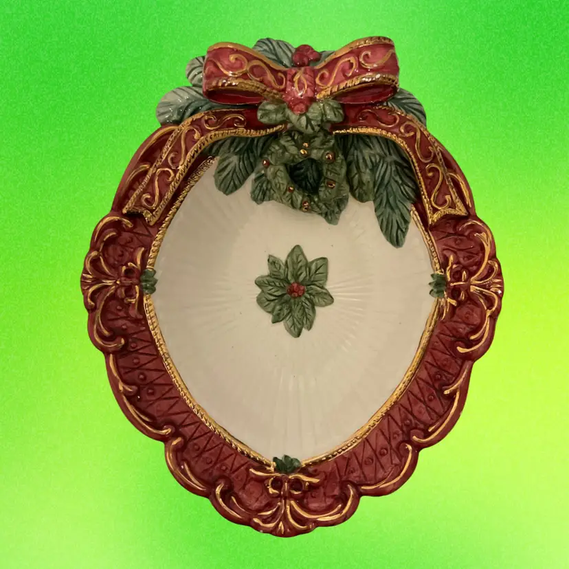 🎄Christmas Wreath Ceramic Bowl