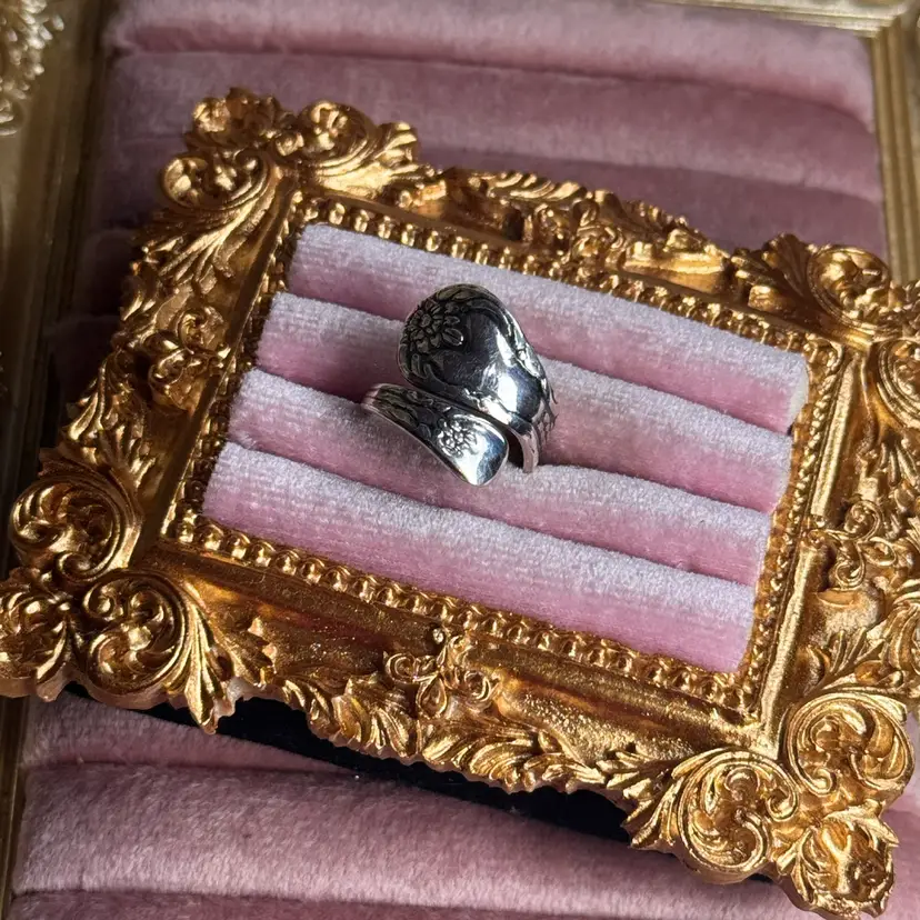 Sterling Silver Adjustable Spoon Ring