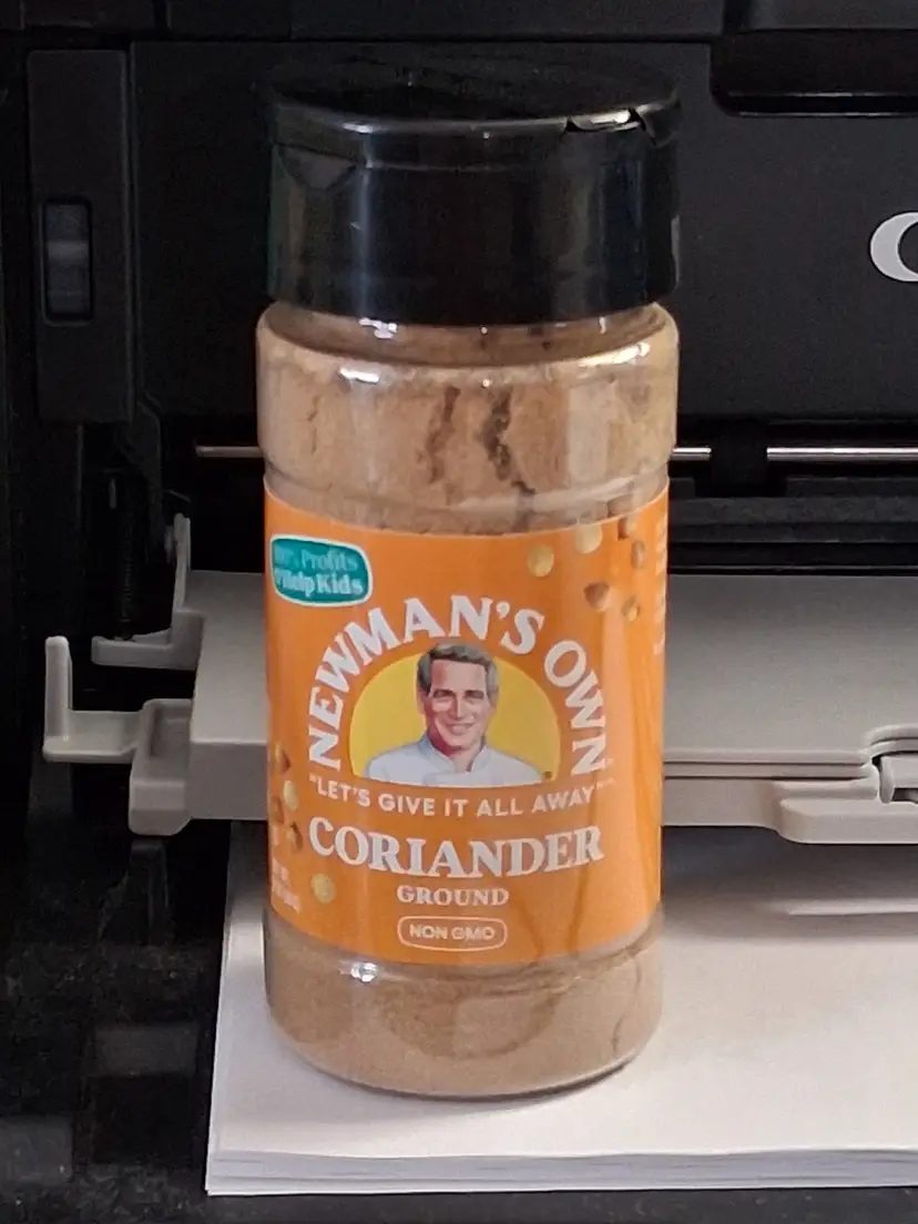 Newman's Own Ground Coriander Spice Jar-Best By April 2027