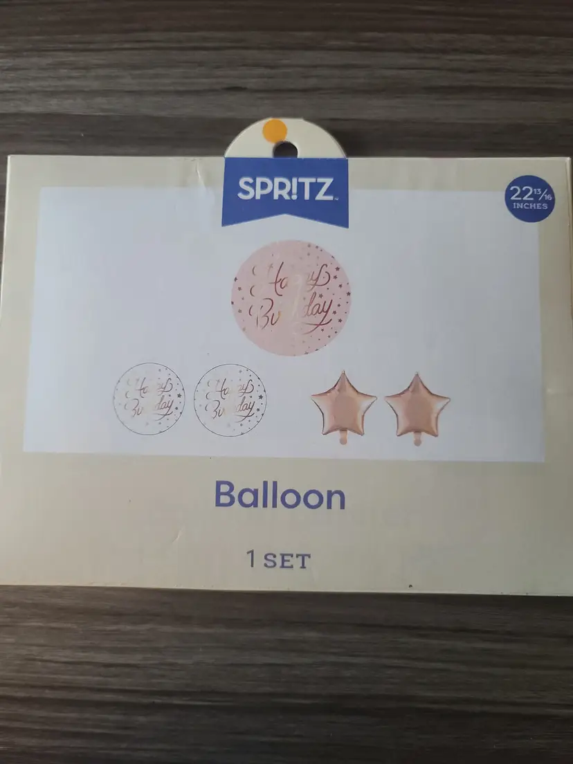 Happy Birthday balloon set